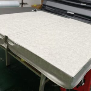 Gray-White Square Shape Hot Tub Cover